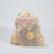 Reusable Cotton Produce Bags – Washable Eco Net Bags Brownstick