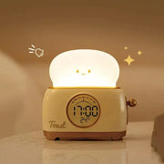 Alarm Clock LED Night Light – Sleep Trainer with Temperature Display - Brownstick