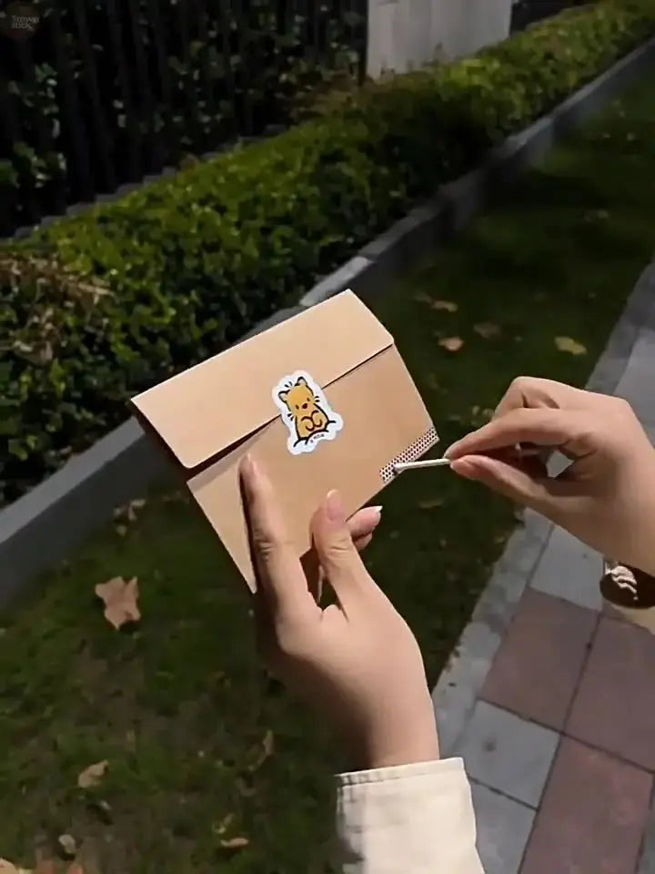 Flame Burning Greeting Card with Envelope - Brownstick