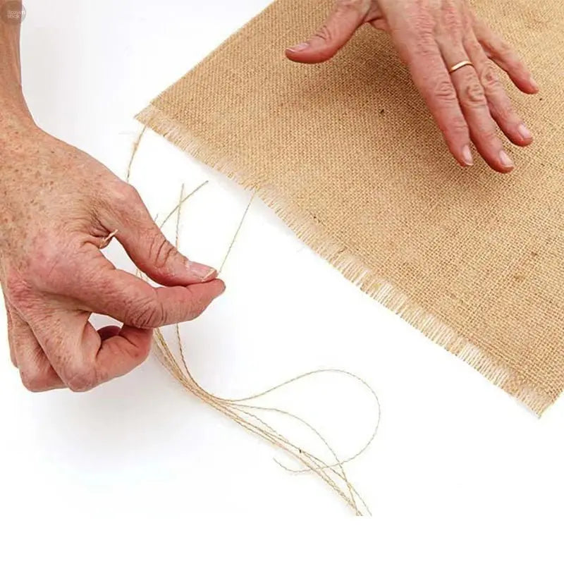 Handcrafted Natural Jute Table Runner - Brownstick