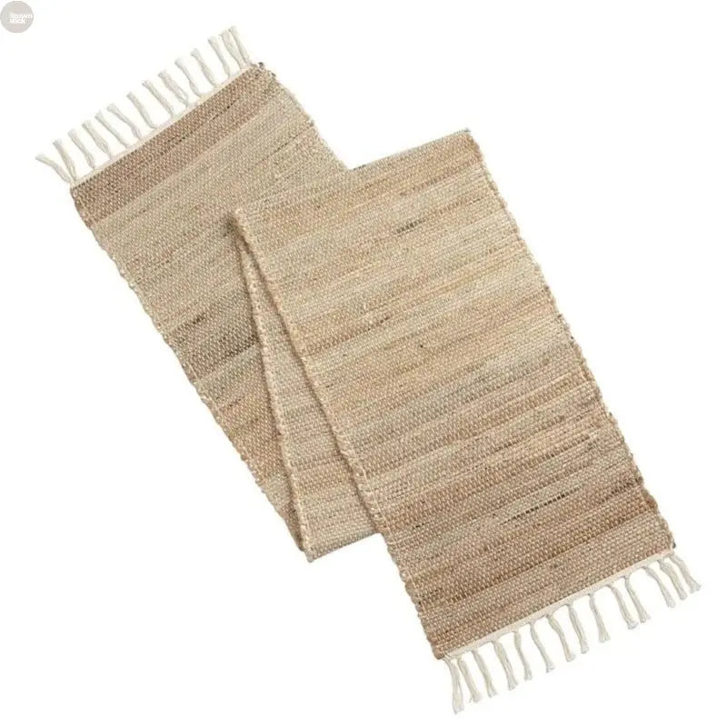 Handcrafted Natural Jute Table Runner - Brownstick