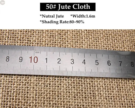 Natural Jute Cloth 1.6m Wide – DIY Pergola Sun Shade & Privacy Screen Brownstick