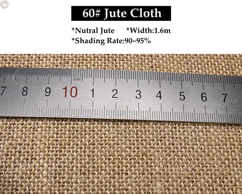 Natural Jute Cloth 1.6m Wide – DIY Pergola Sun Shade & Privacy Screen Brownstick