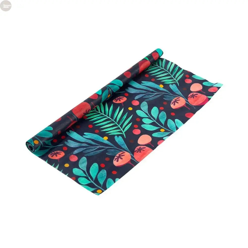 Reusable Beeswax Food Wrap – Organic Cotton Plastic-Free Kitchen Cloth (100×30 cm) Brownstick