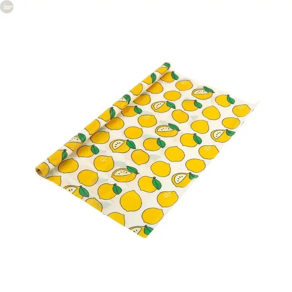 Reusable Beeswax Food Wrap – Organic Cotton Plastic-Free Kitchen Cloth (100×30 cm) Brownstick