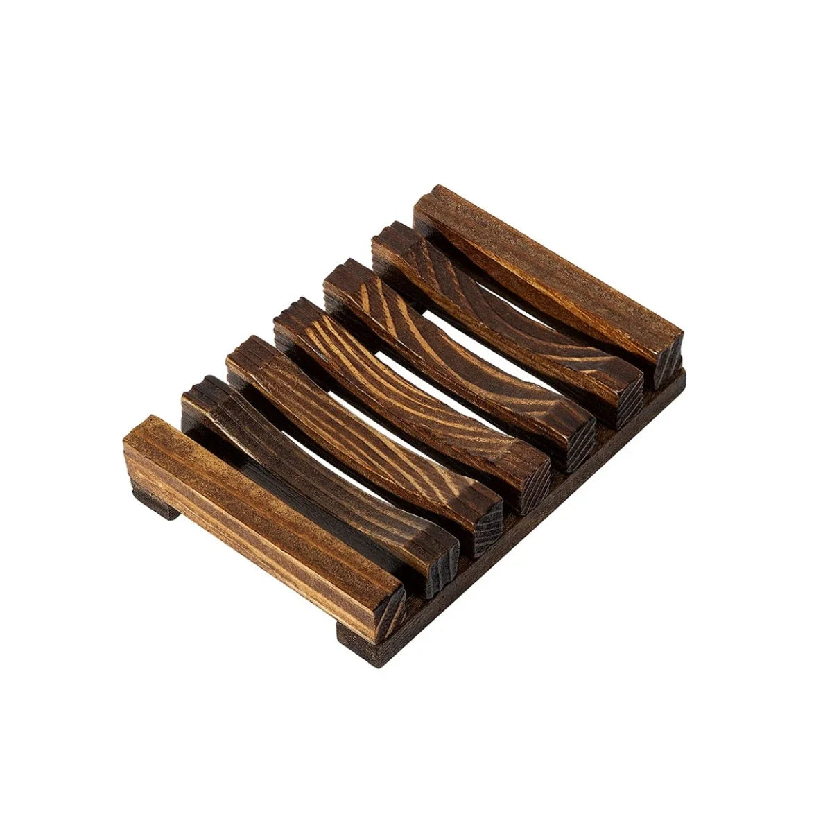 Wooden Soap Tray with Drain – Natural Bamboo Soap Dish Brownstick