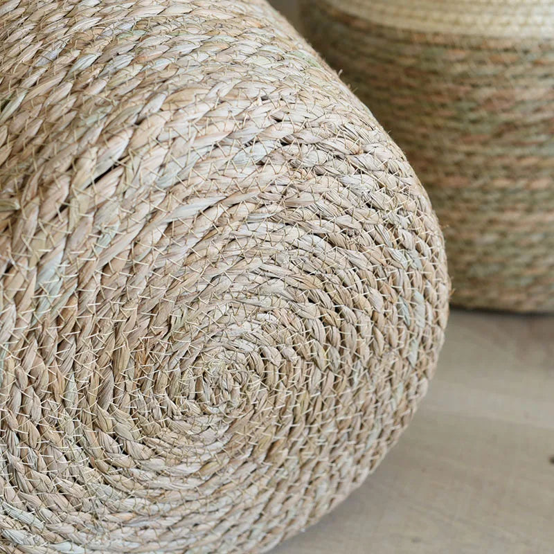 Natural Handwoven Rattan Storage Basket Brownstick