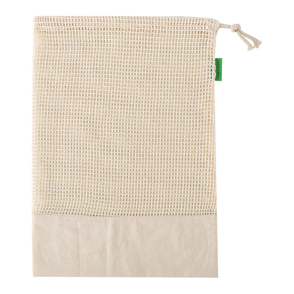 Reusable Cotton Produce Bags – Washable Eco Net Bags Brownstick
