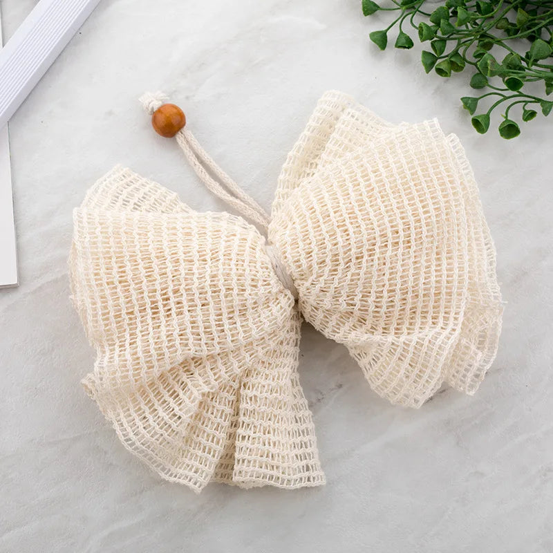 Natural Jute Shower Scrubber Brownstick