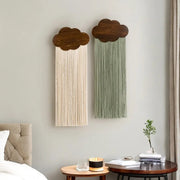 Bohemian Tassel Cotton Rope Wall Hanging – Cloud Design Brownstick