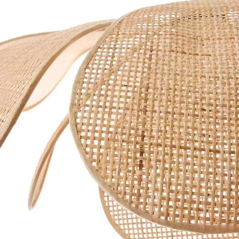 Rattan Ceiling Pendant Light – Handwoven Boho Lamp Brownstick