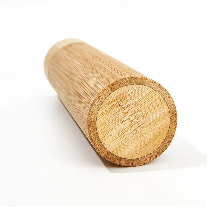 Bamboo Toothbrush Travel Tube Brownstick