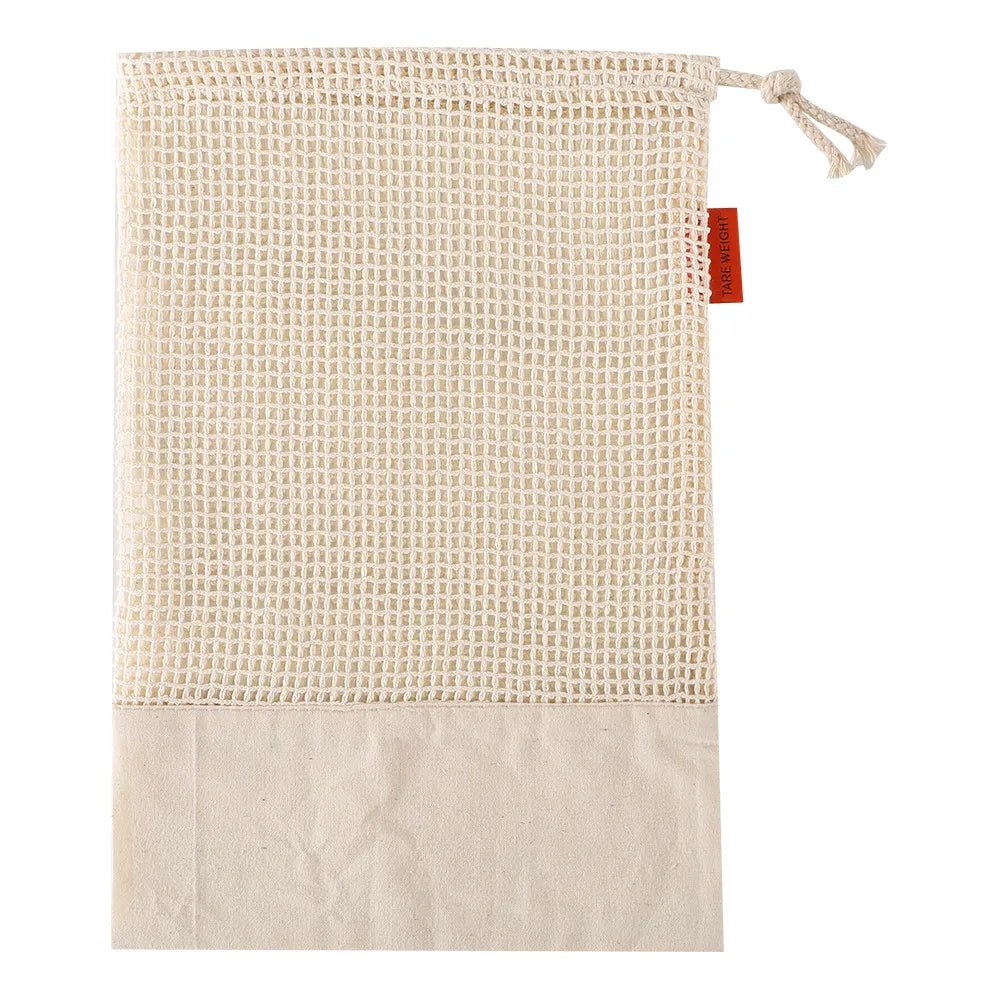 Reusable Cotton Produce Bags – Washable Eco Net Bags Brownstick