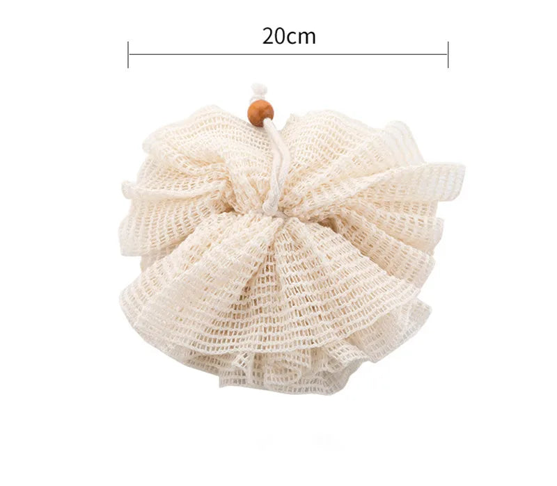 Natural Jute Shower Scrubber Brownstick