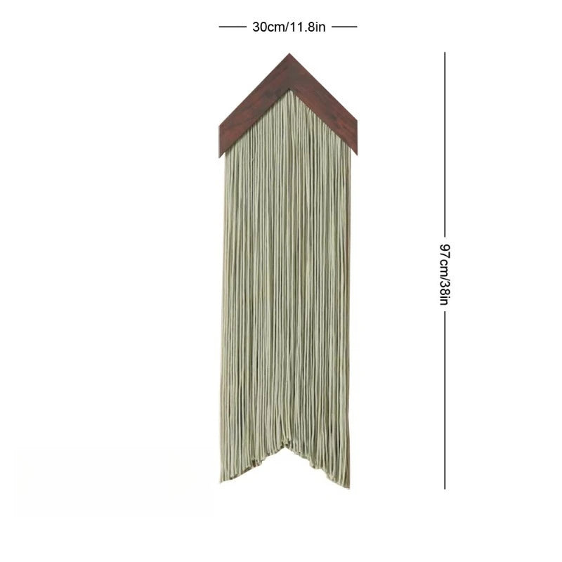 Bohemian Tassel Cotton Rope Wall Hanging – Cloud Design Brownstick