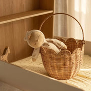 Handmade Wicker Rattan Picnic Basket Bag Brownstick