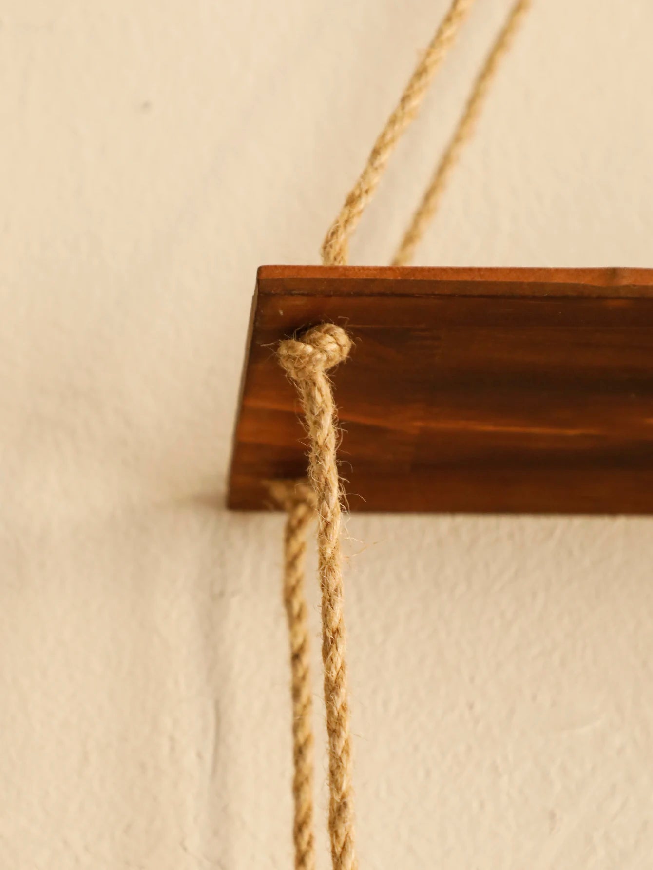 4-Layer Charcoal Wall Shelf – Floating Wooden Plant Rack Display Brownstick