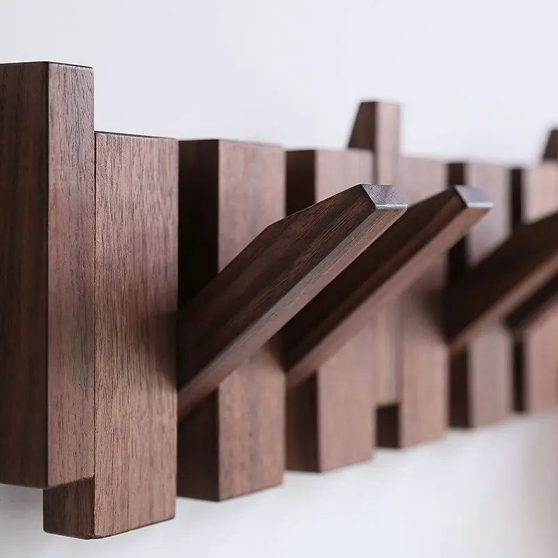 Nordic Wooden Piano Key Wall Hook Brownstick