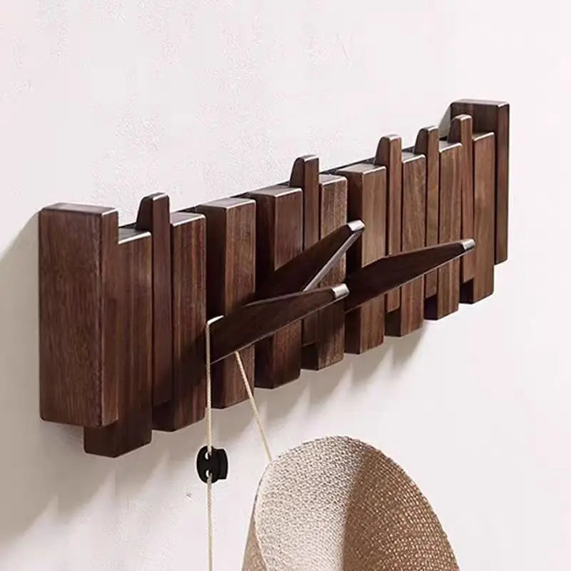 Nordic Wooden Piano Key Wall Hook Brownstick