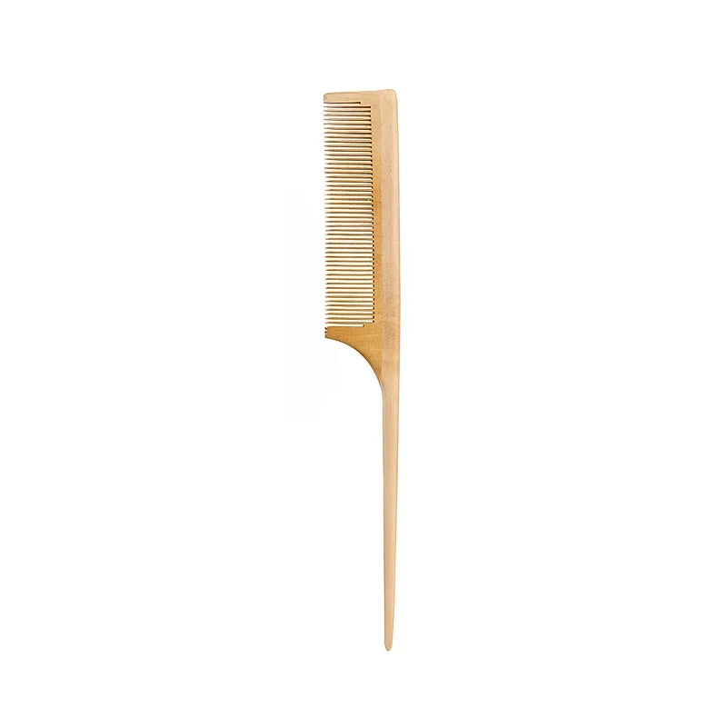 Natural Bamboo Wooden Hair Combs – Anti-Static Styling Brownstick