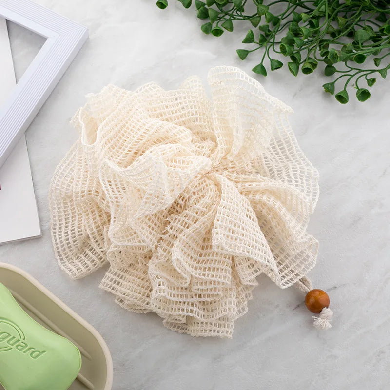 Natural Jute Shower Scrubber Brownstick
