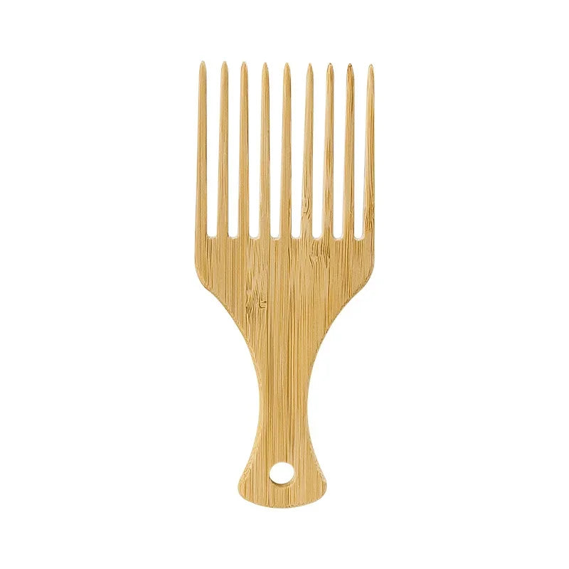 Natural Bamboo Wooden Hair Combs – Anti-Static Styling Brownstick