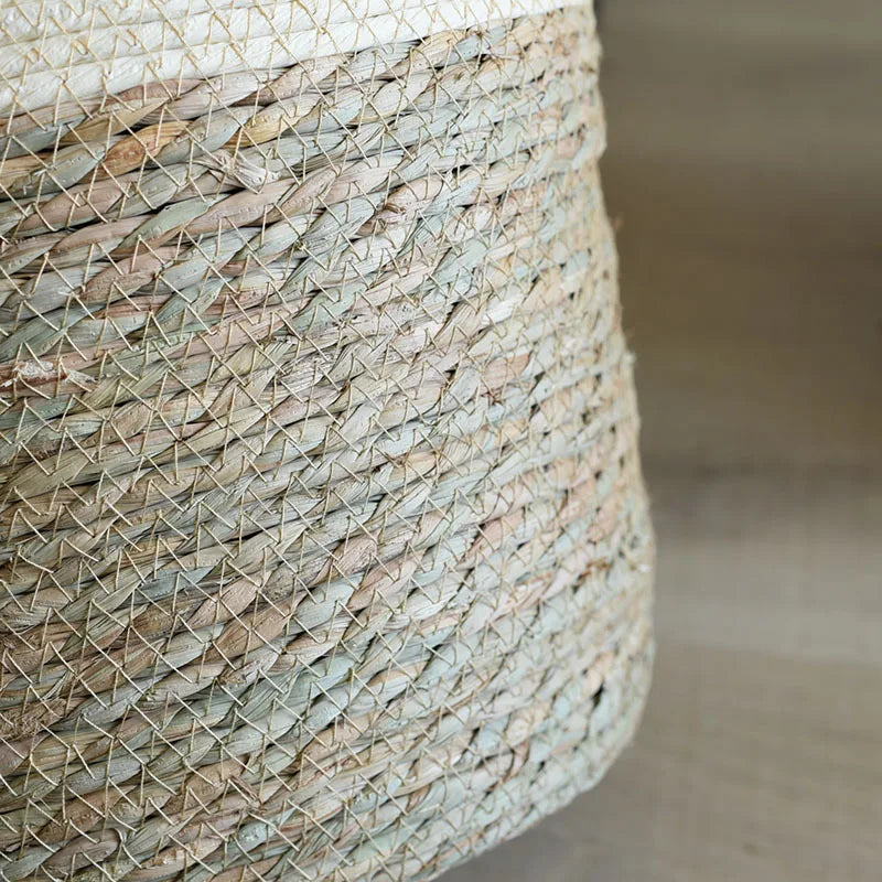 Natural Handwoven Rattan Storage Basket Brownstick