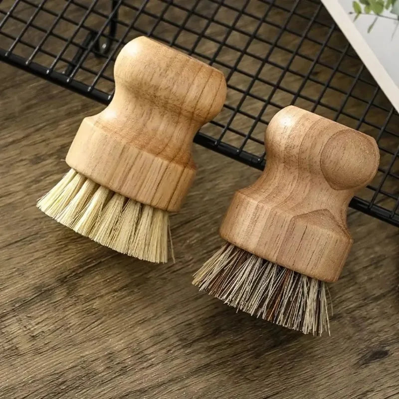 Natural Sisal & Coconut Palm Dishwashing Brush Brownstick