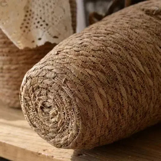 Tall Natural Wicker Planter Basket for home and garden decor, laundry, and toy storage. Brownstick