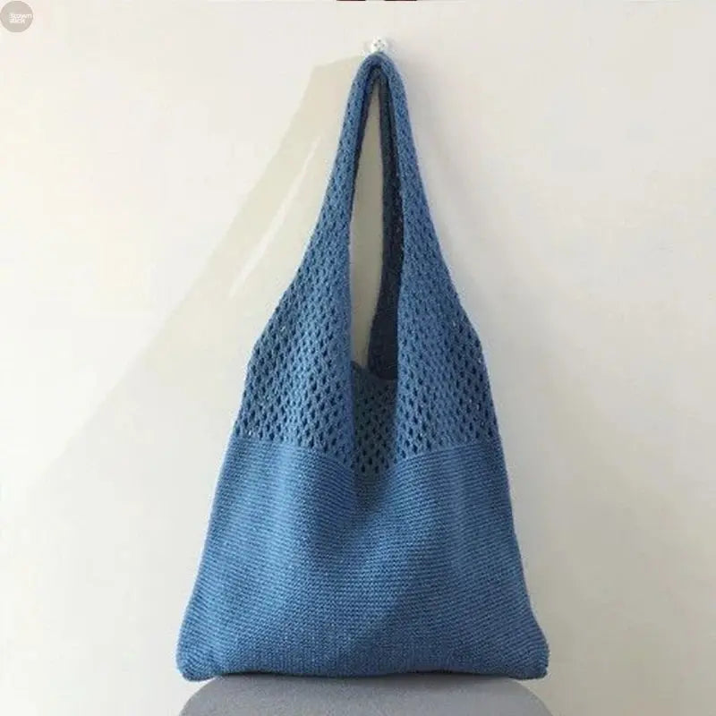 Vintage Hollow Woven Underarm Shoulder Bag for Women Brownstick