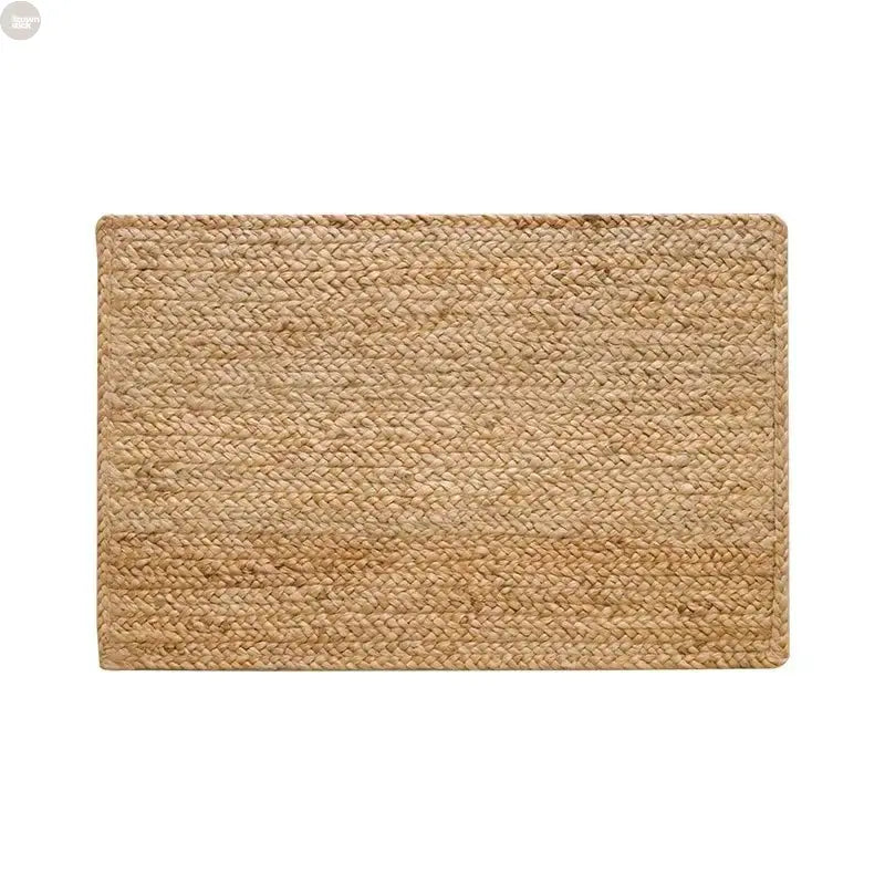 Wabi-Sabi Style Natural Jute Hand-Woven Living Room Carpet Brownstick