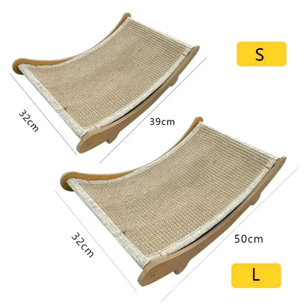 Wooden Cat Scratching Pad & Bed - Multifunctional, Wear - Resistant Board - Brownstick