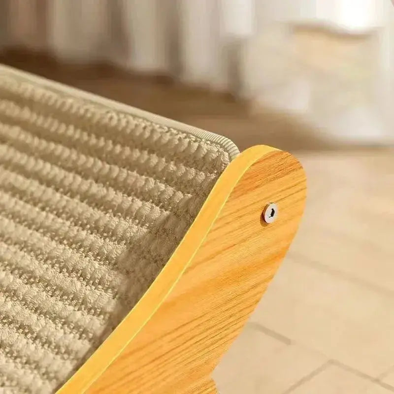 Wooden Cat Scratching Pad & Bed - Multifunctional, Wear - Resistant Board - Brownstick