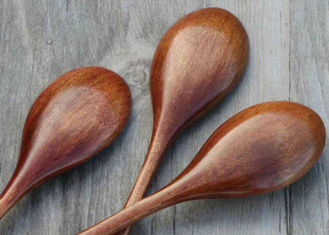 6-Piece Bamboo Wooden Spoon Set Brownstick