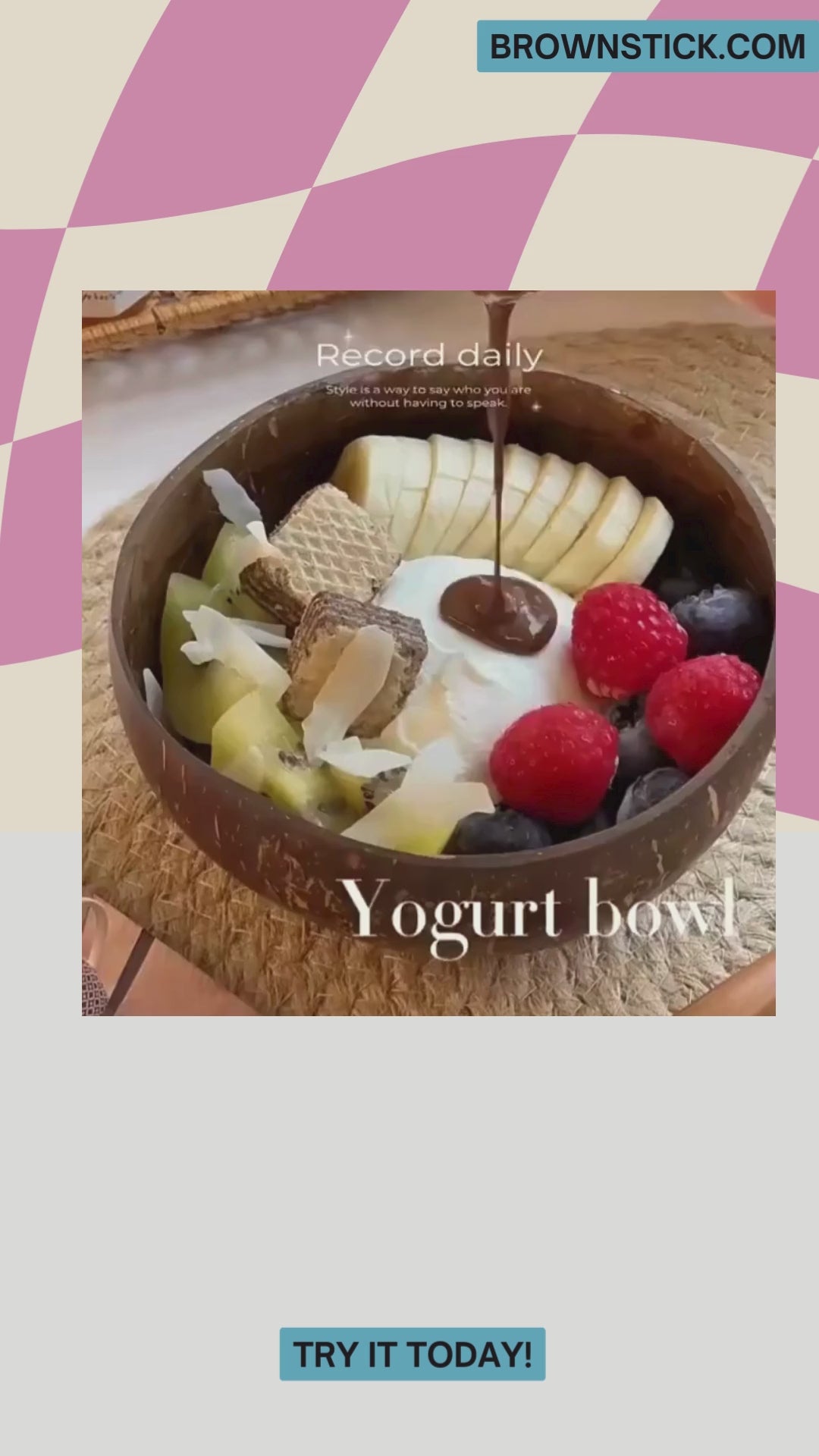 Load video: Natural Coconut Bowl - Handmade Wooden Tableware &amp; Spoon